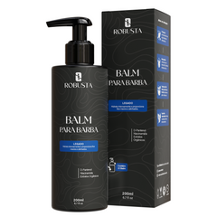 Balm para Barba 200ml Robusta versão Legado, embalagem em fundo branco