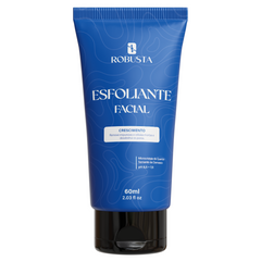 Esfoliante Facial Masculino 60ml Robusta, embalagem em fundo branco
